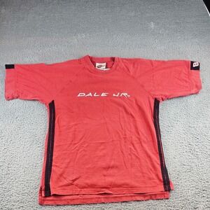 Vintage Winners Circle Earnhardt Jr Mens Large Shirt Red Embroidered Nascar #8